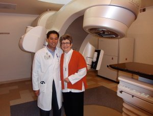 Dr. Albert Koong and Sue - New Radiation Machine at Stanford